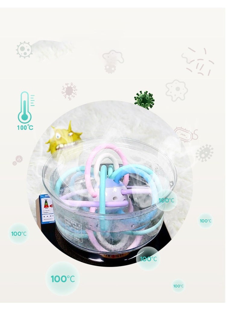 Wish 13-Piece Baby Color Rattle Early Education Baby Hanging rattle Set, Shaker Grab and Spin Toy for Infant, Newborn, Kids, Boys, Girls - Image 3